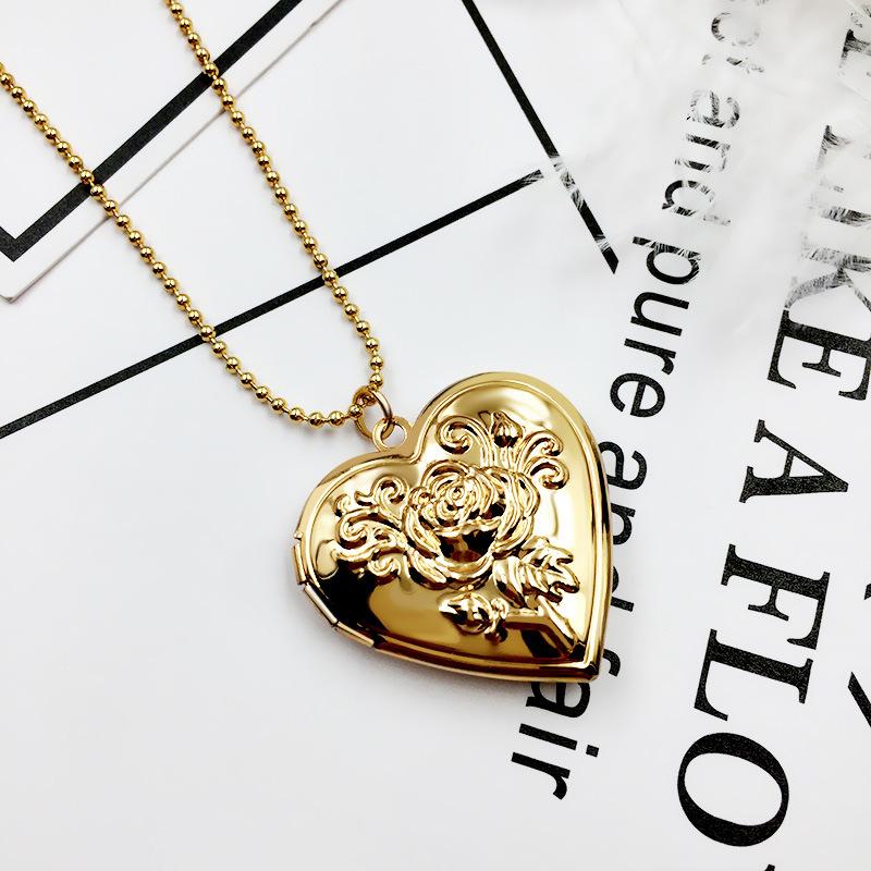 Heart Photo Locket Necklace Co - Heart Locket Necklace Photo 评论和价格