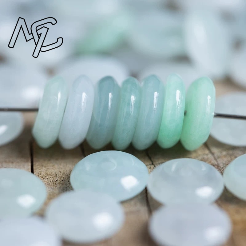 10pcs Natural Emerald White Ja - Bracelets 评论和价格