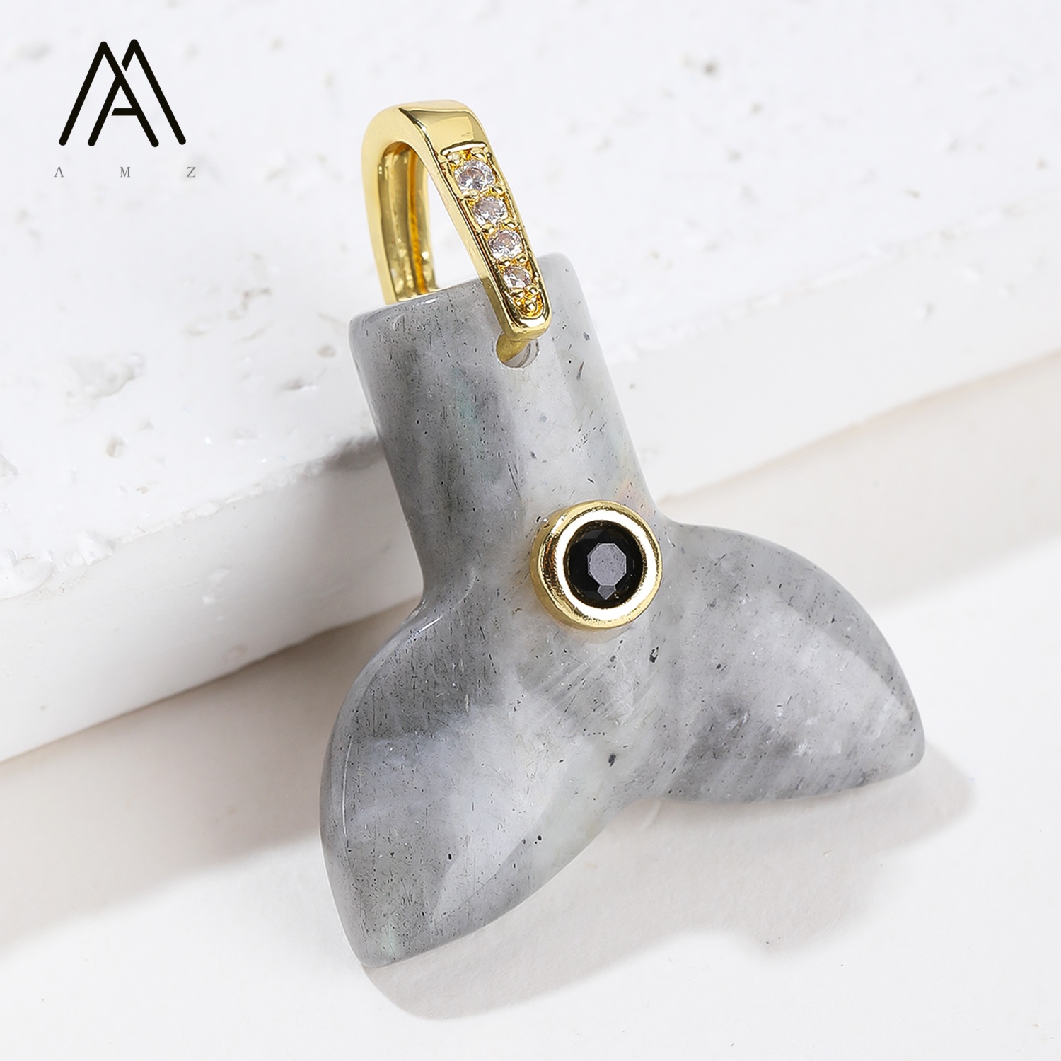 1/3/5/10pcs Fish Tail Natural  - Crystal Pendant Necklace Natural Stone 评论和价格