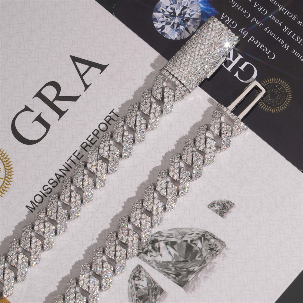 12mm Icedminer S925 Moissanite - Cuban Link Chain 12Mm 评论和价格