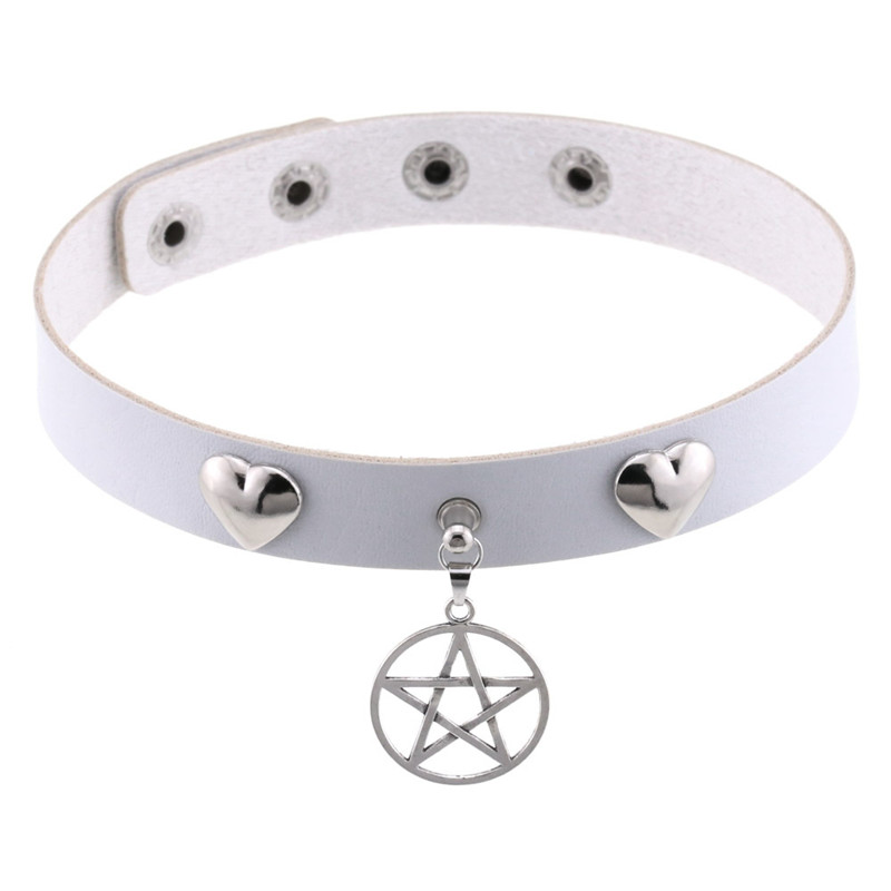 Punk Halloween Emo Cosplay Bla - Goth Punk Spike Choker 评论和价格