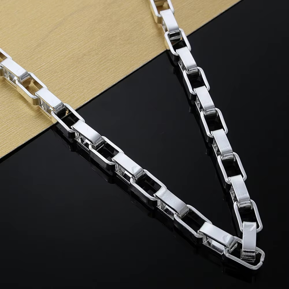 925 Sterling Silver Classic 5M - 925 Sterling Silver Chain Necklace Men 评论和价格
