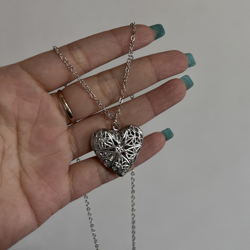 Heart Photo Frame Pendant Neck - Heart Locket Necklace Photo 评论和价格