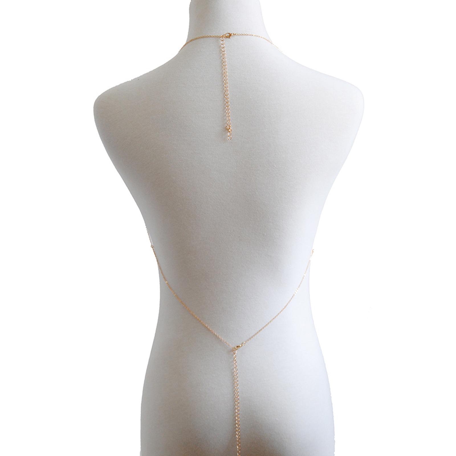 Crystal Bikini Bra Body Chain  - Body Jewelry 评论和价格