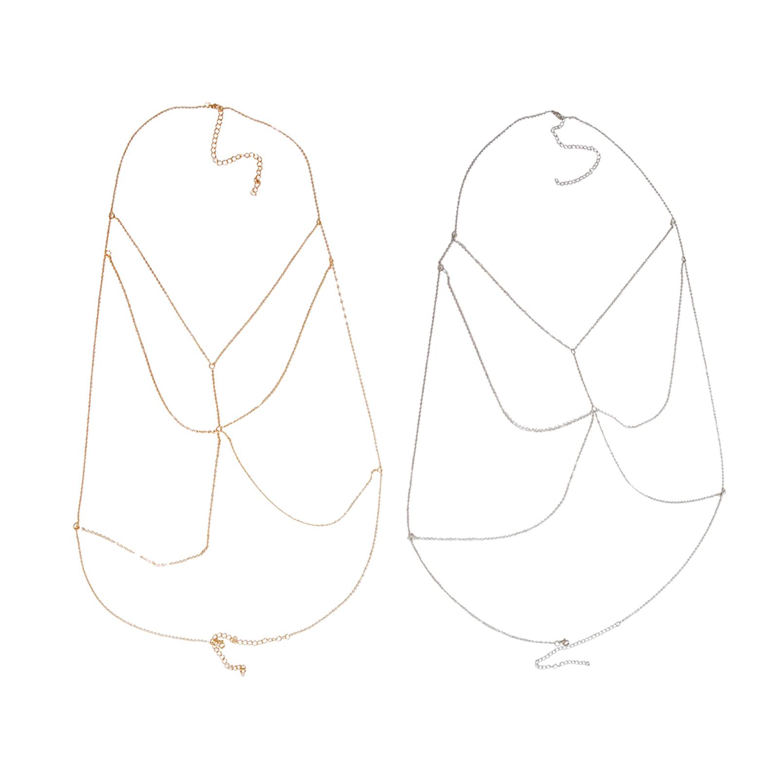 Crystal Bikini Bra Body Chain  - Body Jewelry 评论和价格