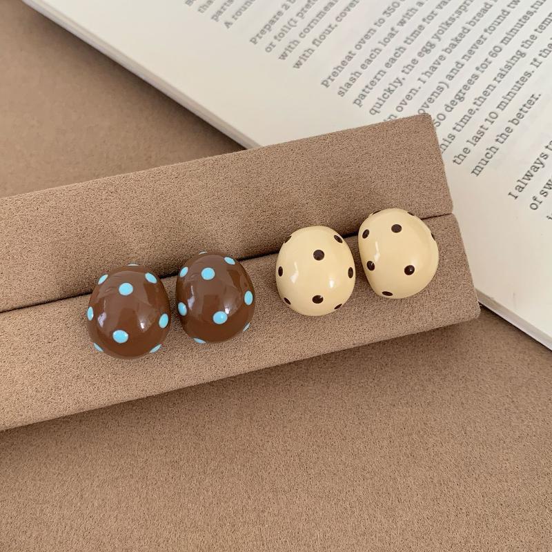 Semicircle Stud Earrings Retro - Earrings 评论和价格